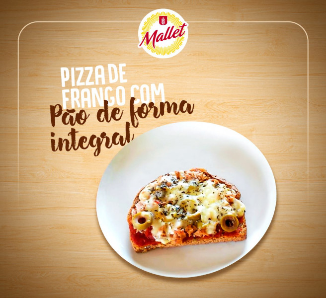 Pizza de Frango com Pão Integral em 21/08/2020